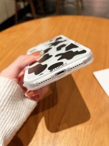 Cute Cow Tattoo Pattern Phone Case - Multicolor - View 3