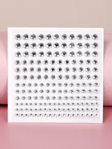 1 hoja Pegatina de tatuaje de ojo con diamante de imitación