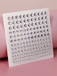 1 hoja Pegatina de tatuaje de ojo con diamante de imitación