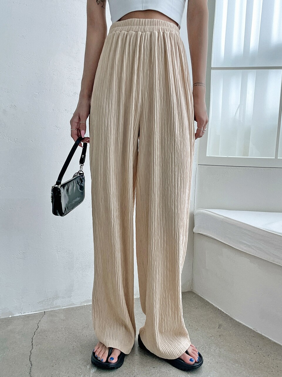 High Waist Wide Leg Pants,Teacher Pants