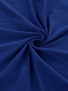 1pc/4pcs/6pcs/8pcs/10pcs Solid Color Milk Silk Chair Cover, Polyester Spandex Dining Chair Slipcover - Royal Blue - View 6