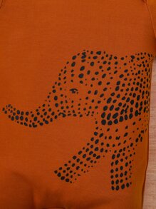 Baby Boy 2pcs Elephant Print Romper - Multicolor - View 5