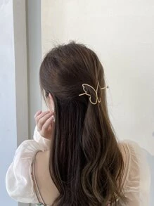 蝴蝶装饰发夹，带棒街头发夹，爪夹，发夹，发夹 - 金色 - 查看 6