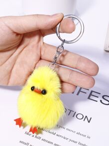 Chicken Charm Keychain - Multicolor - View 2