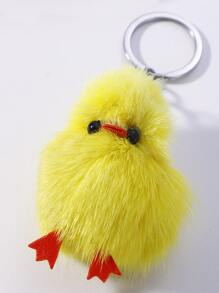 Chicken Charm Keychain - Multicolor - View 4