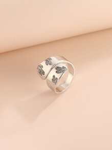 Cactus Engraved Wrap Ring