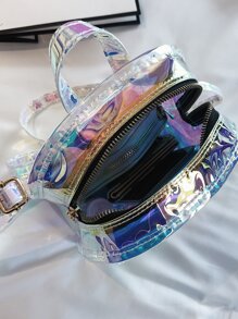 鐳射前口袋經典背包