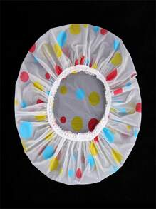 QINGMYU 4 pièces Bonnet de douche imprimé floral, imperméable. Bonnet de bain réutilisable et élastique pour la salle de bain, la décoration de la maison, la décoration d'automne, la rentrée scolaire