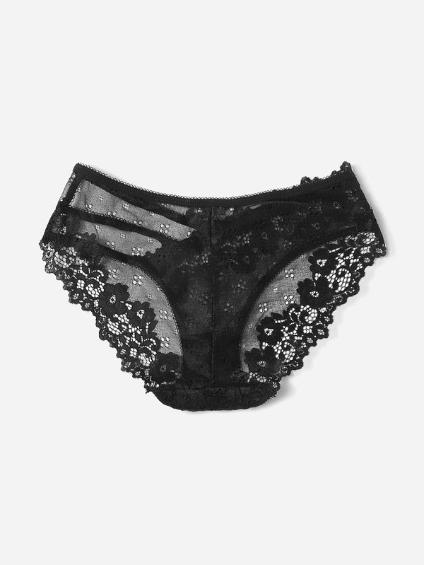 Cut Out Floral Lace Panty SHEIN USA