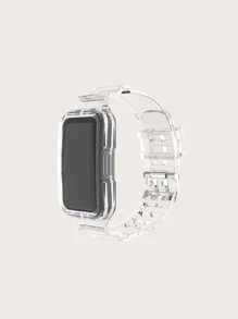 Ice Blue Transparent Watch Strap Replacement compatible with huawei Watch Fit, Universal Smart Sports Watch Strap - Clear - View 1