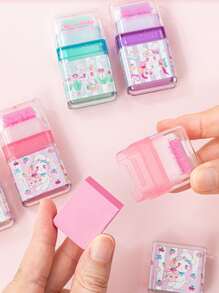 1入組隨機色滾輪橡皮 - 彩色 - 查看 2