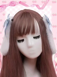 ROMWE 2入組蝴蝶結和卡通耳朵裝飾鴨嘴夾 - 彩色 - 查看 7