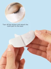 10pairs Eyelash Extension Under Eye Gel Pads Patches Kit  Eye Patches Eyelash Extension Supplies Tools, Lash Extension Supplies, Lash Tech Supplies, No Skin Damage, No Skin Tearing - White - View 3