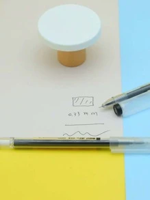 2pcs Minimalist Gel Pen - Black - View 2