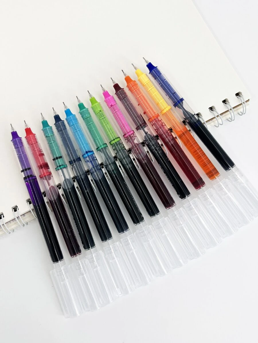 12 piezas Pluma de gel de color mixto