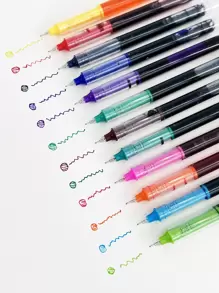 12 piezas Pluma de gel de color mixto