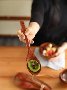 1入組木頭湯匙 - 棕色 - 查看 3