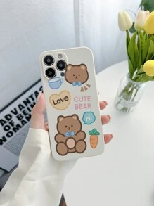 卡通小熊印花手機外殼