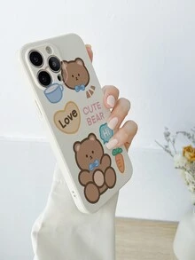 卡通小熊印花手機外殼