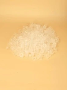 500 chiếc nắp mực xăm cốc nhựa dùng một lần cốc đựng mực cho nắp mực đựng hộp đựng đồ trang điểm hình xăm - trắng - Xem 2