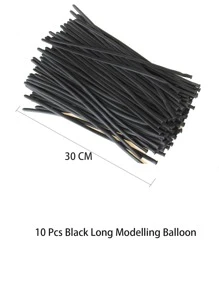 10pcs Magic Balloon Set - Black - View 3