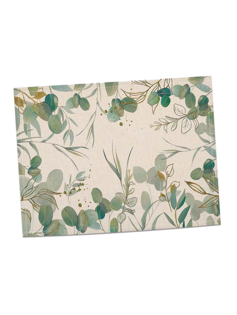 1入組植物圖案餐墊 - 彩色 - 查看 1