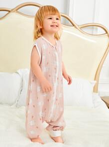 Baby Cartoon Graphic Sleeping Bag - Multicolor - View 5