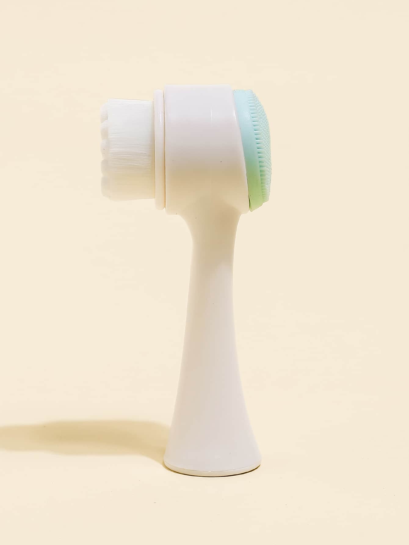 1pc Face Cleansing Brush - Green - View 1