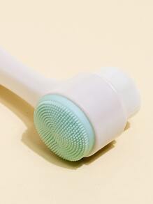 1pc Face Cleansing Brush - Green - View 4