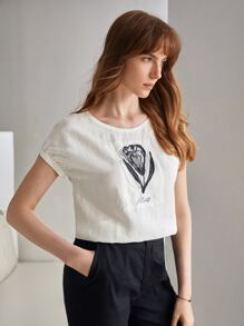 MOTF PREMIUM LINEN TULIP TOP - White - View 7