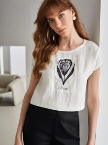 MOTF PREMIUM LINEN TULIP TOP - White - View 11