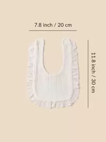 Bebé 1 pieza Babero unicolor - Blanco - Ver 5