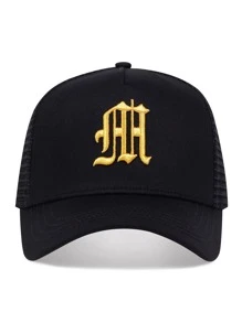 Gorra de béisbol de hombres con bordado de letras para uso casual - Dorado - Ver 4