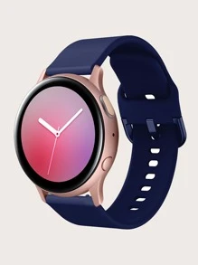 1入組矽膠通用錶帶 - 霧霾藍 - 查看 2