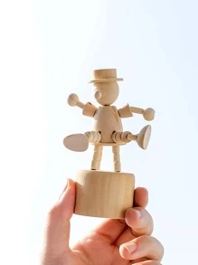 1 pieza objeto decorativo de dibujos animados de madera - Ver 4