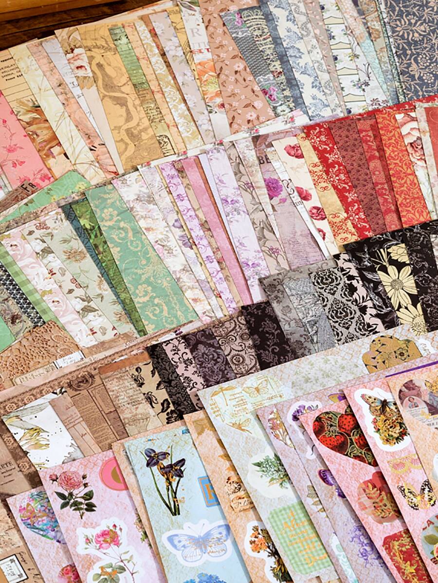 20 piezas Papel material con patrón mixto al azar | Moda de Mujer ...