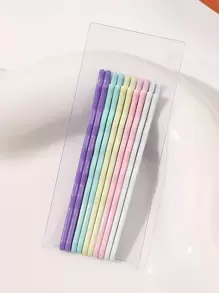 10pcs Solid Bobby Pin - Multicolor - View 1