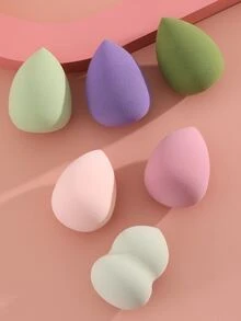 6入組化妝粉撲套裝 - 彩色 - 查看 2