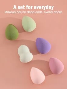 6入組化妝粉撲套裝 - 彩色 - 查看 3
