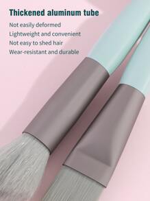 8pcs Portable Soft Makeup Brush Set For Eyeshadow, Foundation, Powder, Concealer, Lip & Blush Makeup , Travel Essentials,Brush Set,Makeup Brush Kit,Make Up Brush Set,Make Up Set Complete,Makeup Brush Set,Complete Makeup Kit,Brush Kit,Brushes Makeup Set,Makeup Gift Set,Set - Mint Green - View 4