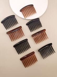 8pcs/Pack Ladies' Plastic Wavy Hair Comb, Suitable For Daily Use Casual - Multicolor - View 2