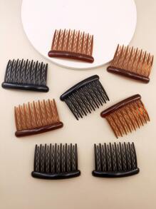 8pcs/Pack Ladies' Plastic Wavy Hair Comb, Suitable For Daily Use Casual - Multicolor - View 4