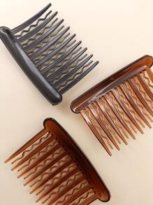 8pcs/Pack Ladies' Plastic Wavy Hair Comb, Suitable For Daily Use Casual - Multicolor - View 5