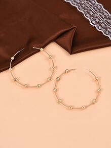 Hoa tai vòng đeo tay trang trí hạt - Vàng - Xem 2