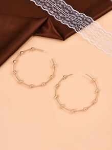 Hoa tai vòng đeo tay trang trí hạt - Vàng - Xem 4