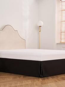 1pc Plain Bed Skirt - Black - View 2