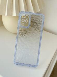 菱形纹理透明手机壳，国际版，非国内版 - 淺藍色 - 查看 2