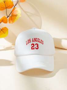 字母圖案網眼棒球帽 - 白色 - 查看 1
