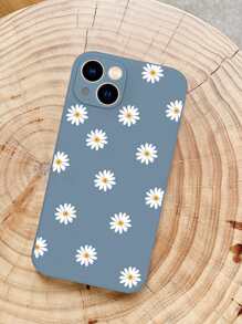 Ốp điện thoại vẽ hình hoa cúc, phiên bản quốc tế, không phải phiên bản nội địa. - Màu xanh bụi bặm - Xem 6