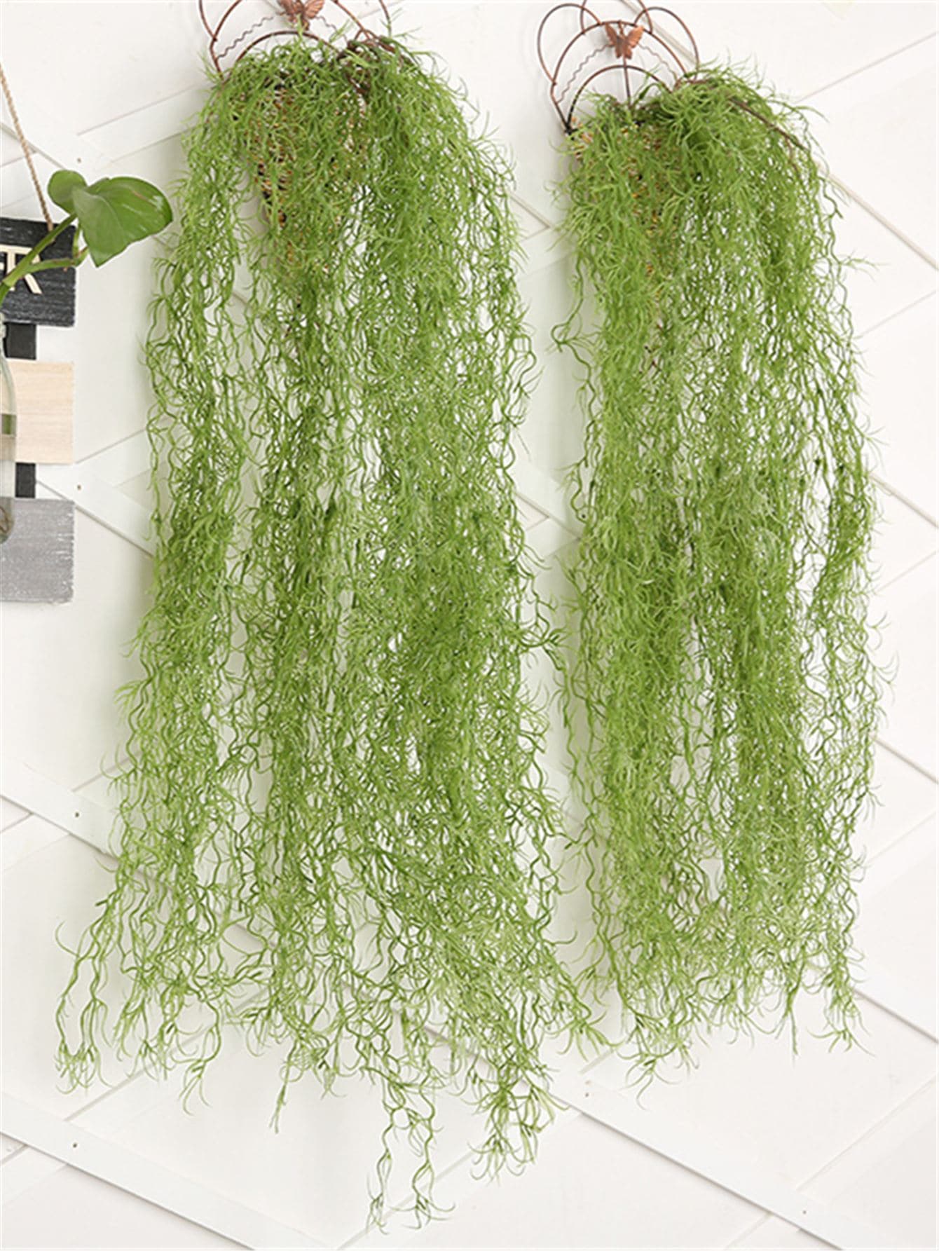 1pc Artificial Vine Decoration E-I-D - Green - View 1